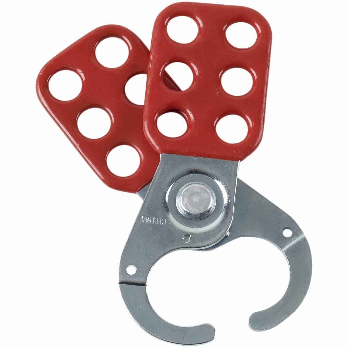 BRADY Brady 65375 Non-Labeled Scissor Action Standard Lockout Hasp 6 Padlocks 0.4 in Dia Max Padlock Shackle