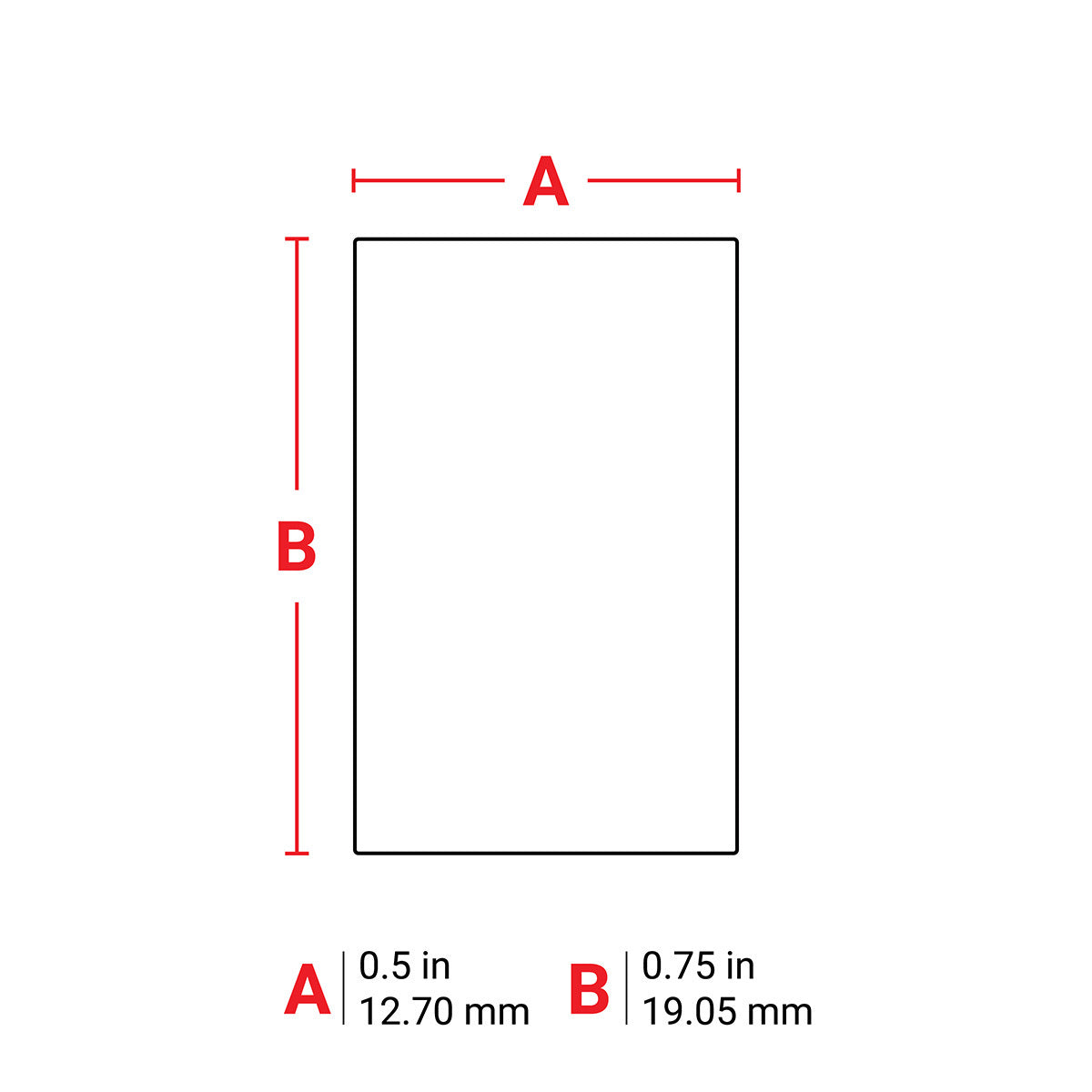 BRADY Brady B33-68-499 Label Nylon 0.75in x 0.5in WT 1500/RL