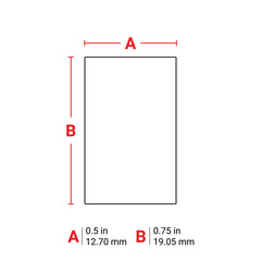 Brady B33-68-499 Label Nylon 0.75in x 0.5in WT 1500/RL