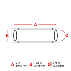 Brady B33-750-2-342 Wire Marker Sleeve Polyolefin Heat-Shrink 2 in 250 per Roll
