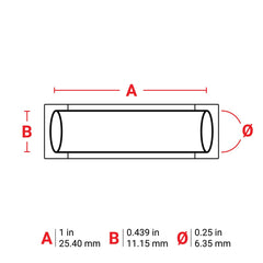 Brady BM-250-1-342 PermaSleeve Heat-Shrink Labels 0.25 in Dia WT 1 RL/1000