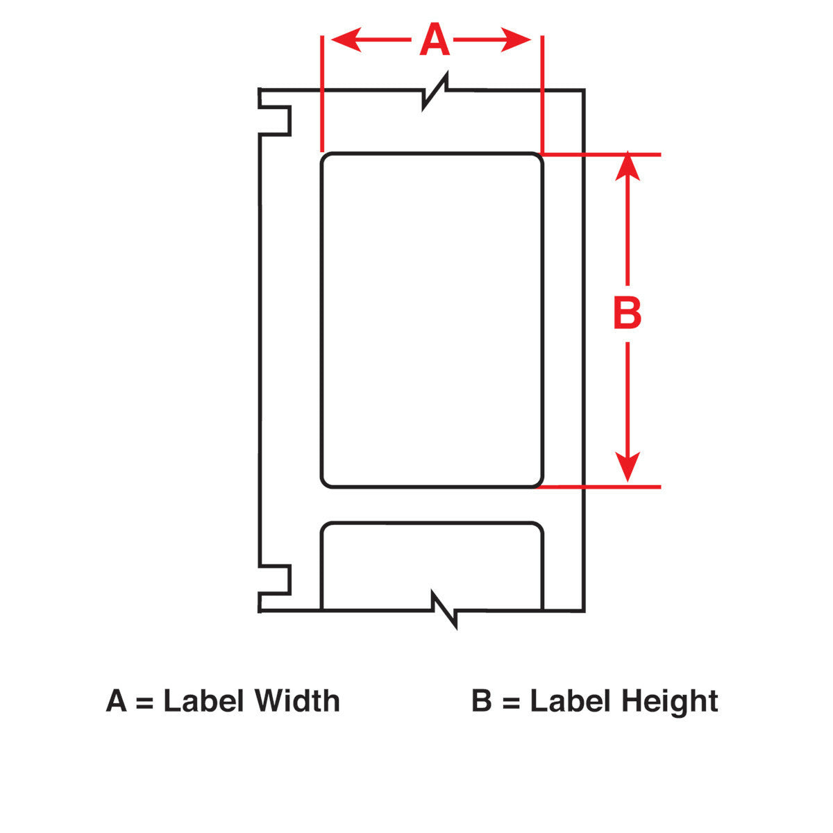 BRADY Brady M4-48-498 Repositionable Lbls 0.75x1 BK/WT RL/180