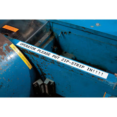 Brady M4C-500-595-WT-BK All-Weather Vinyl Lbls 0.5 in W x 25 ft
