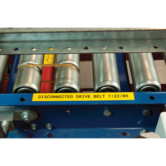 Brady M4C-500-595-YL-BK All-Weather Vinyl Labels 0.5 in W x 25 ft