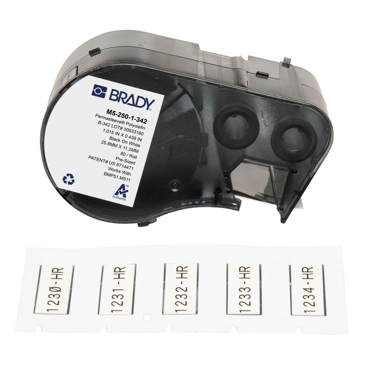BRADY M5-250-1-342 AIR CLEANER REPLACEMENT PARTS