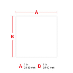 Brady M6-19-423 Label 1 x 1 Polyester WT RL/250