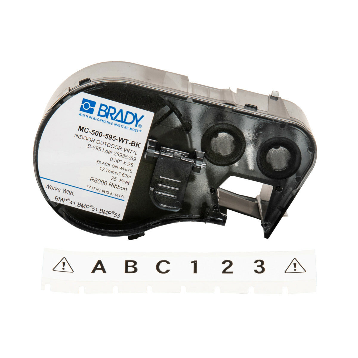 BRADY MC-500-595-WT-BK MARKING & LABELING