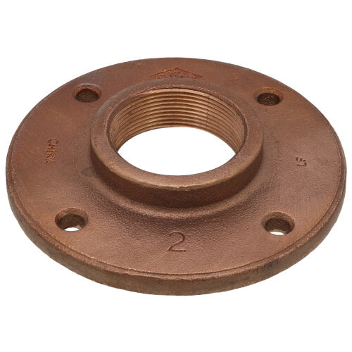 EVERFLOW Everflow BRFF0200-NL 2 Brass Floor Flange W Holes Lead Free