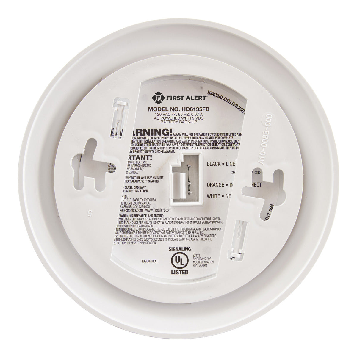 BRK BRK HD6135FB 120 VAC Heat Alarm