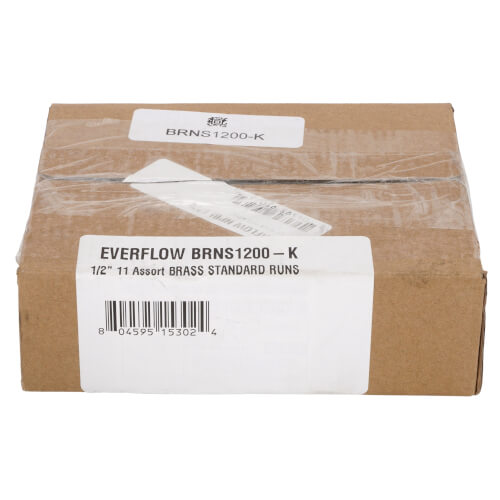 EVERFLOW Everflow BRNS1200-K 1/2 Brass Nipple Set Close to 6 Length Lead Free