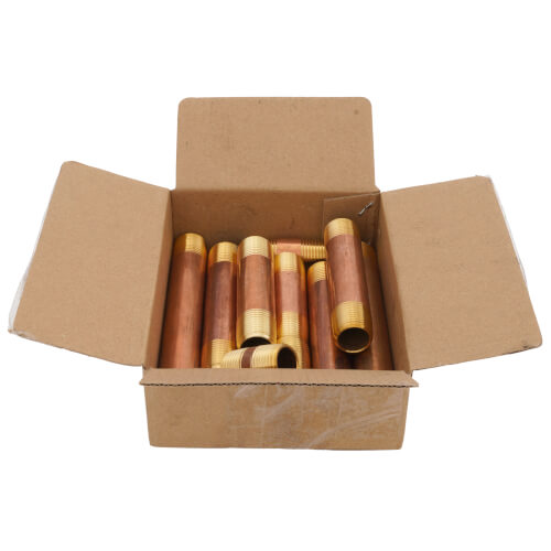 EVERFLOW Everflow BRNS1200-K 1/2 Brass Nipple Set Close to 6 Length Lead Free