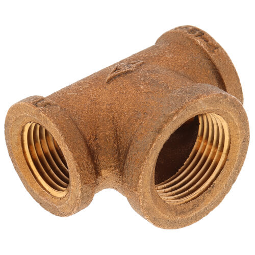 EVERFLOW Everflow BRRT0120-NL | 1/2 X 1/4 Reducing Tee - 2 Size Brass Lead Free | BRRT0120-NL