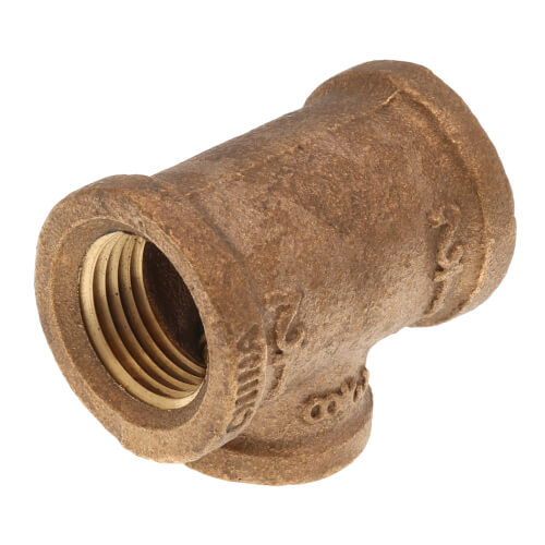 EVERFLOW Everflow BRRT0122-NL 1/2 X 3/8 Reducing Tee - 2 Size Brass Lead Free