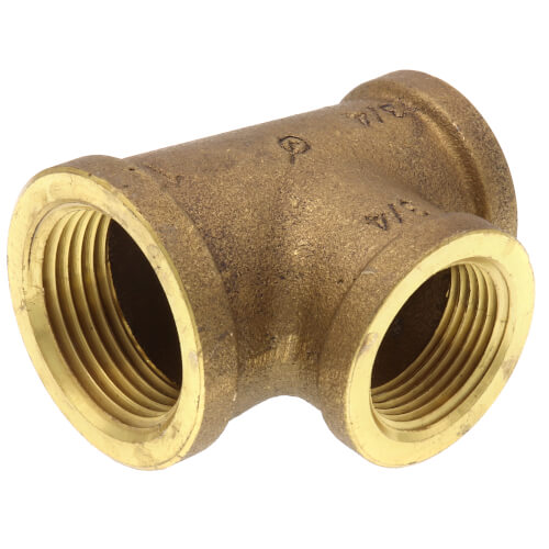EVERFLOW Everflow BRRT1008-NL 1 X 3/4 X 3/4 Reducing Tee - 3 Size Brass Lead Free