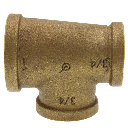 EVERFLOW Everflow BRRT1008-NL 1 X 3/4 X 3/4 Reducing Tee - 3 Size Brass Lead Free