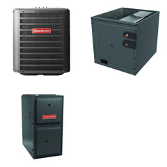 GOODMAN GOODMAN GLZS4BA2410+CAPTA3026B3+GR9S960403BU - 24K BTU Ducted Heat Pump System - R-32