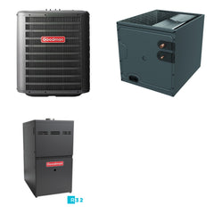 GOODMAN GOODMAN GLZS4BA3010+CAPTA3626B3+GR9S801005CN - 30K BTU Ducted Heat Pump System - R-32