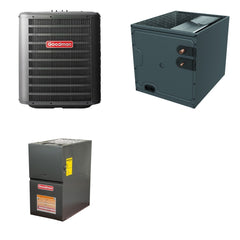 GOODMAN GOODMAN GLZS4BA2410+CAPTA3026B3+GR9S800603AN - 24K BTU Ducted Heat Pump System - R-32