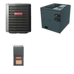 GOODMAN GOODMAN GLZS4BA2410+CAPTA3026B3+GR9S800403AN - 24K BTU Ducted Heat Pump System - R-32