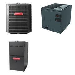 GOODMAN GOODMAN GLZS4BA2410+CAPTA2422A3+GR9S800804BN - 24K BTU Ducted Heat Pump System - R-32