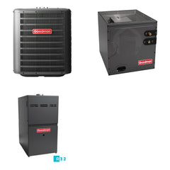 GOODMAN GOODMAN GLZS4BA3010+CAPTA3026C3+GR9S801005CN - 30K BTU Ducted Heat Pump System - R-32