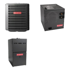 GOODMAN GOODMAN GLZS4BA3010+CAPTA3026C3+GR9S800604BN - 30K BTU Ducted Heat Pump System - R-32