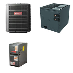 GOODMAN GOODMAN GLZS4BA2410+CAPTA2422B3+GR9S960803BN - 24K BTU Ducted Heat Pump System - R-32