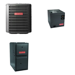 GOODMAN GOODMAN GLZS4BA3010+CAUTA3626B3+GR9S960403BU - 30K BTU Ducted Heat Pump System - R-32
