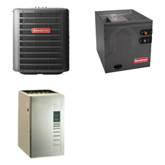 GOODMAN GOODMAN GLZS4BA2410+CAPTA3022C3+GR9S960603BU - 24K BTU Ducted Heat Pump System - R-32