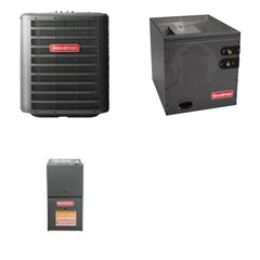 GOODMAN GOODMAN GLZS4BA2410+CAPTA3022C3+GR9S800403AN - 24K BTU Ducted Heat Pump System - R-32