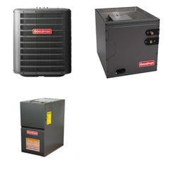 GOODMAN GOODMAN GLZS4BA2410+CAPTA2422C3+GR9S800603AN - 24K BTU Ducted Heat Pump System - R-32