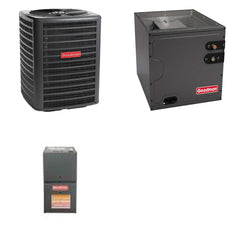GOODMAN GOODMAN GLZS4BA1810+CAPTA2422C3+GR9S800403AN - 18K BTU Ducted Heat Pump System - R-32
