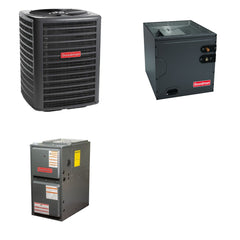 GOODMAN GOODMAN GLZS4BA1810+CAUTA2422B3+GR9S960803BN - 18K BTU Ducted Heat Pump System - R-32