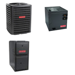 GOODMAN GOODMAN GLZS4BA1810+CAUTA2422B3+GR9S960603BN - 18K BTU Ducted Heat Pump System - R-32