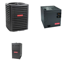 GOODMAN GOODMAN GLZS4BA1810+CAUTA2422B3+GR9S800603BN - 18K BTU Ducted Heat Pump System - R-32
