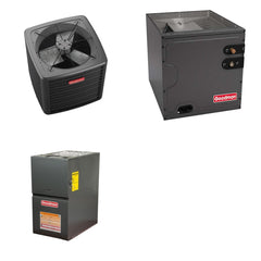GOODMAN GOODMAN GLZS5BA1810+CAPTA2422C3+GR9S800603AN - 18K BTU Ducted Heat Pump System - R-32