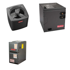 GOODMAN GOODMAN GLZS5BA1810+CAPTA2422C3+GR9S960803BN - 18K BTU Ducted Heat Pump System - R-32