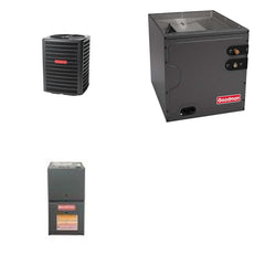 GOODMAN GOODMAN GLZS5BA2410+CAPTA2422C3+GR9S800403AN - 24K BTU Ducted Heat Pump System - R-32