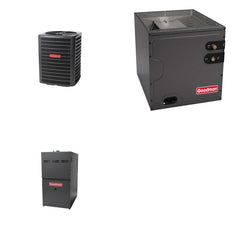 GOODMAN GOODMAN GLZS5BA2410+CAPTA2422C3+GR9S800603BN - 24K BTU Ducted Heat Pump System - R-32