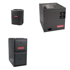 GOODMAN GOODMAN GLZS5BA2410+CAPTA2422C3+GR9S960603BN - 24K BTU Ducted Heat Pump System - R-32