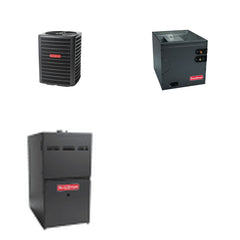 GOODMAN GOODMAN GLZS5BA2410+CAUTA3626B3+GR9S800604BN - 24K BTU Ducted Heat Pump System - R-32
