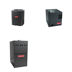 GOODMAN GOODMAN GLZS5BA2410+CAUTA3626B3+GR9S800804CN - 24K BTU Ducted Heat Pump System - R-32