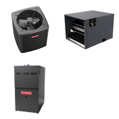 GOODMAN GOODMAN GLXS4BA3610+CHPTA4230C3+GR9S800804BN - 3 Ton Ducted Air Conditioner & Gas Furnace System - R-32
