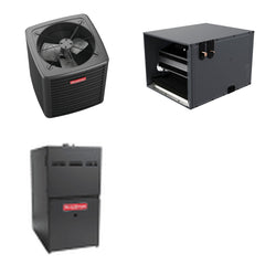 GOODMAN GOODMAN GLXS4BA3610+CHPTA4230C3+GR9S800604BN - 3 Ton Ducted Air Conditioner & Gas Furnace System - R-32