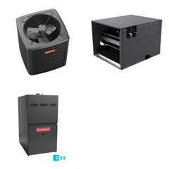 GOODMAN GOODMAN GLXS4BA6010+CHPTA6030D3+GR9S801005CN - 5 Ton Ducted Air Conditioner & Gas Furnace System - R-32