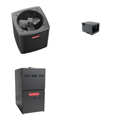 GOODMAN GOODMAN GLXS4BA3010+CHPTA3026B3+GR9S800805CU - 2.5 Ton Ducted Air Conditioner & Gas Furnace System - R-32