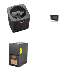 GOODMAN GOODMAN GLXS4BA1810+CSCT3012M3+GR9S800603AN - 1.5 Ton Ducted Air Conditioner & Gas Furnace System - R-32