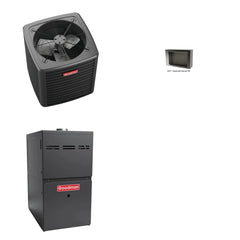 GOODMAN GOODMAN GLXS4BA1810+CSCT3012M3+GR9S960403AN - 1.5 Ton Ducted Air Conditioner & Gas Furnace System - R-32