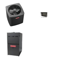 GOODMAN GOODMAN GLXS4BA2410+CSCT3012M3+GR9S800804BN - 2 Ton Ducted Air Conditioner & Gas Furnace System - R-32