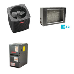 GOODMAN GOODMAN GLXS4BA2410+CSCT3612L3+GR9S960803BN - 2 Ton Ducted Air Conditioner & Gas Furnace System - R-32